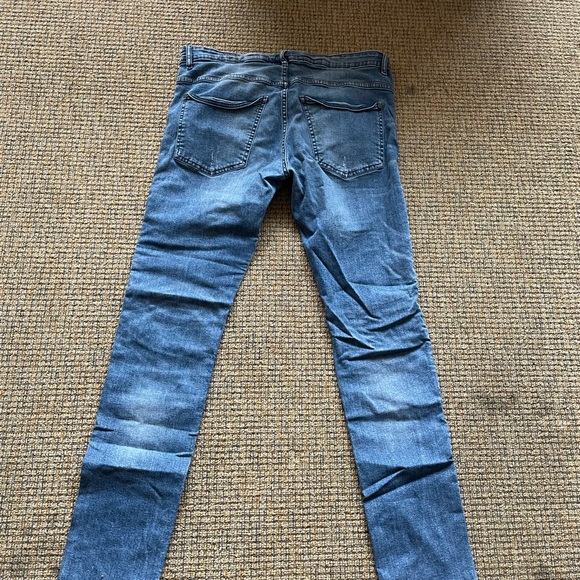 2 for 1 Stylish Blue and Olive Men's Jeans - Picture 7 of 7
